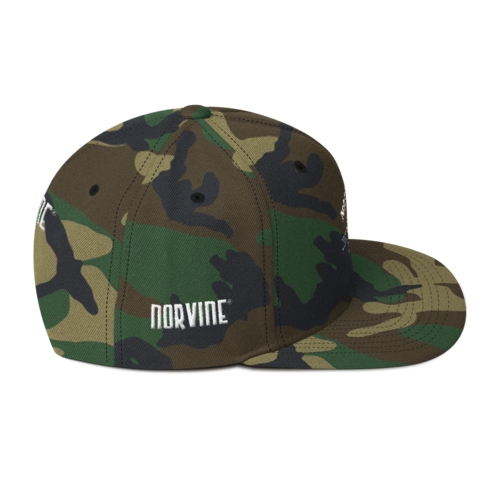 Tattoo Anchor Wool Blend Snapback (Camo)