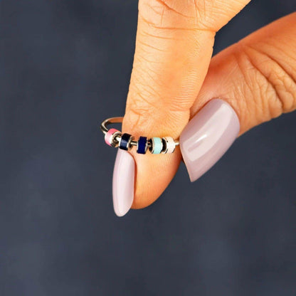 925 Sterling Silver Oil Drip Ring for Elegant Style