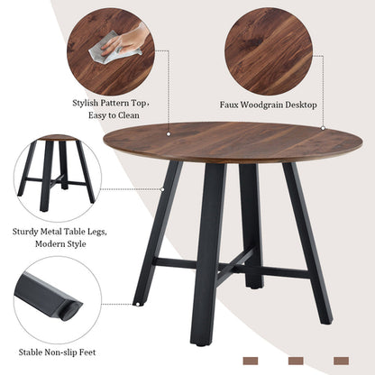 Modern minimalist round dining table and coffee table. 42 Inch