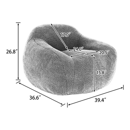 Giant Bean Bag Chair for Adults, Spacious Memory Foam Bean Bag Sofa