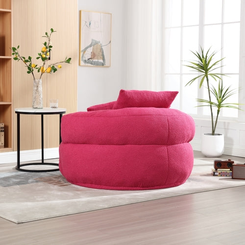 Chenille Sponge single sofa,No Assembly Required,Fluffy Modern Sleeper
