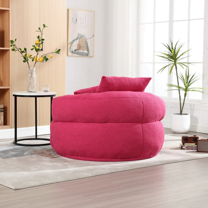 Chenille Sponge single sofa,No Assembly Required,Fluffy Modern Sleeper