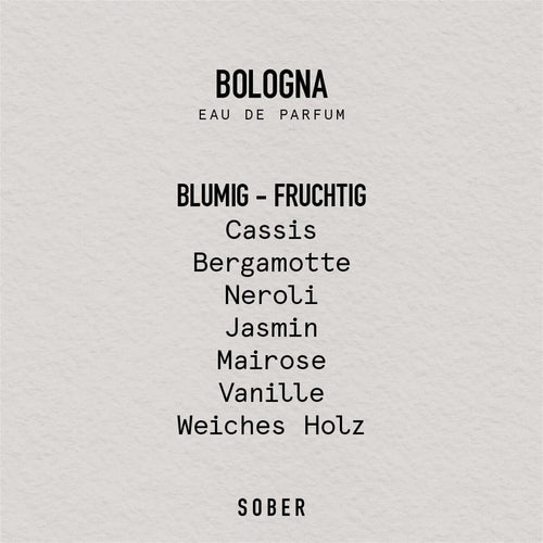 SOBER BOLOGNA - Eau de Parfum