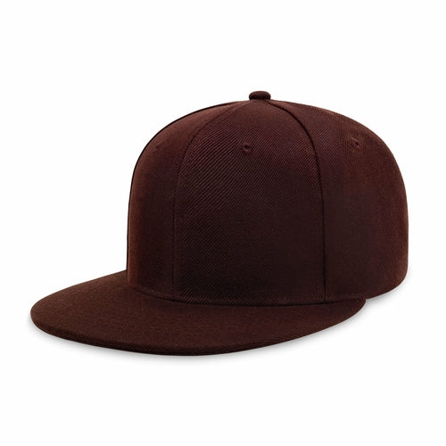 Classic Flat Bill Snapback – Polyester Adjustable Fit & Breathable
