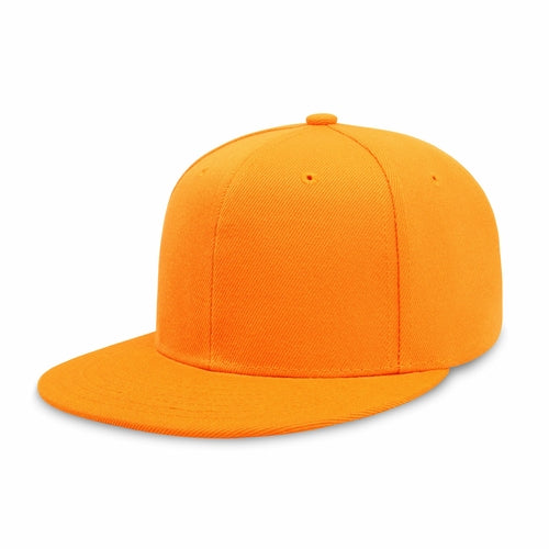 Classic Flat Bill Snapback – Polyester Adjustable Fit & Breathable