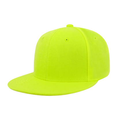 Classic Flat Bill Snapback – Polyester Adjustable Fit & Breathable