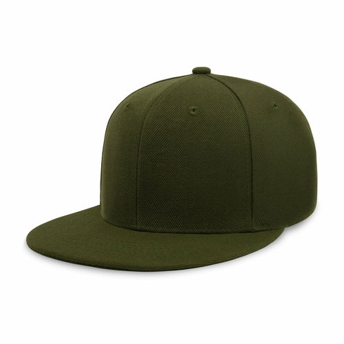 Classic Flat Bill Snapback – Polyester Adjustable Fit & Breathable