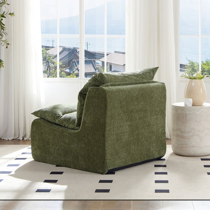 3 Seat Chair Sofa Lounge Chair With Backrest Fully Compressed Sofa