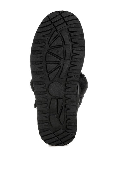 Linka Pin Buckle Detail Snow Boots