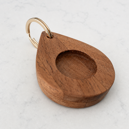 Handcrafted Hardwood AirTag