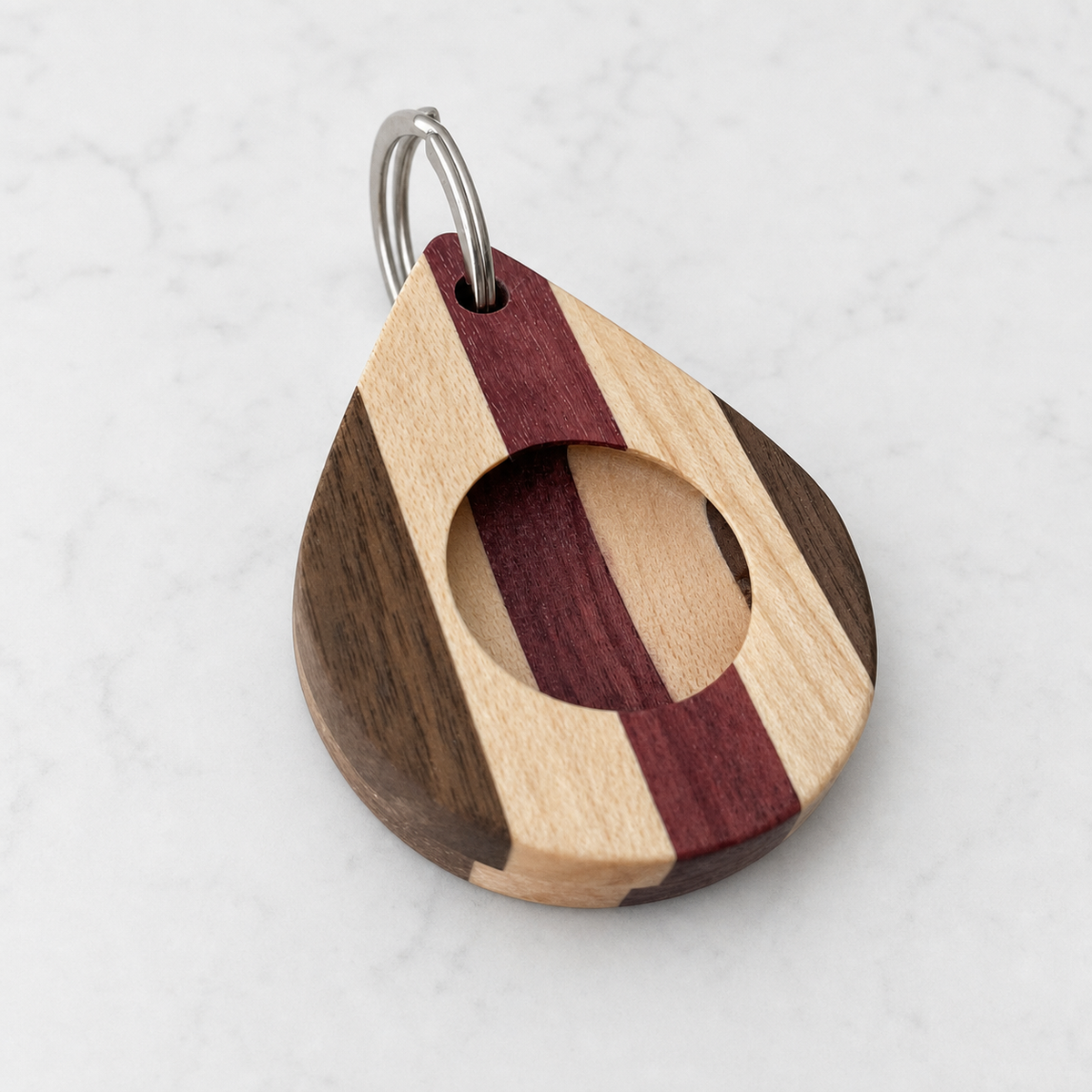Handcrafted Hardwood AirTag