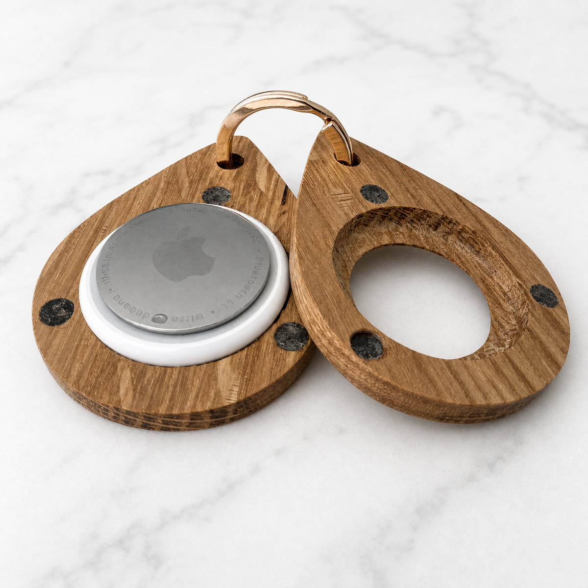Handcrafted Hardwood AirTag
