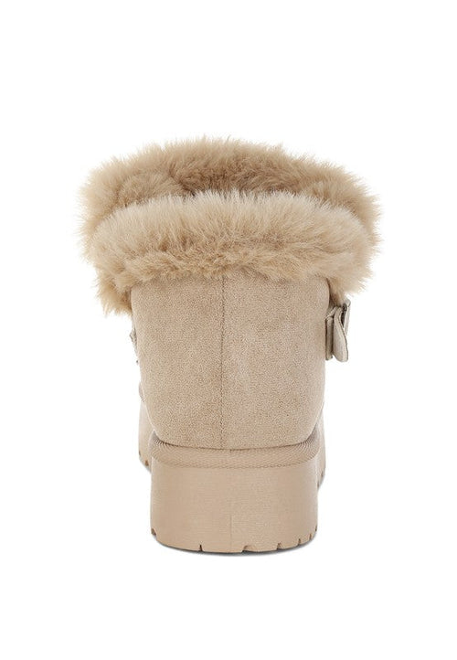 Linka Pin Buckle Detail Snow Boots