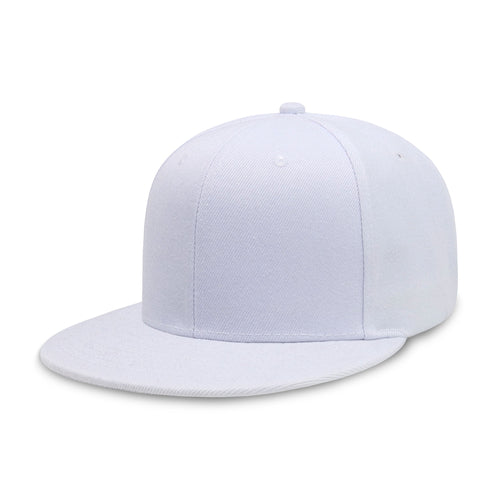 Classic Flat Bill Snapback – Polyester Adjustable Fit & Breathable