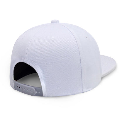Classic Flat Bill Snapback – Polyester Adjustable Fit & Breathable