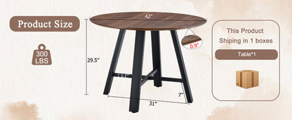 Modern minimalist round dining table and coffee table. 42 Inch