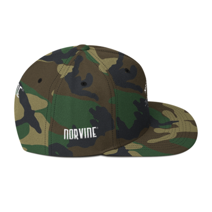 Tattoo Anchor Wool Blend Snapback (Camo)